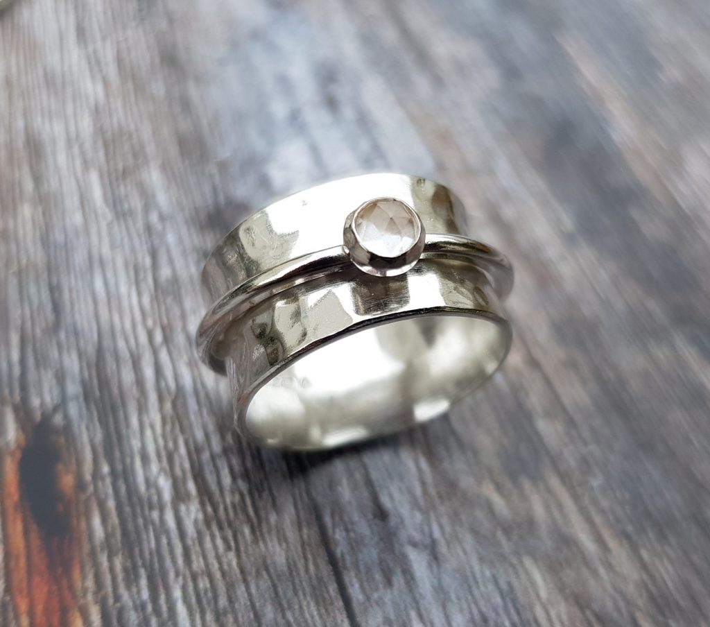 Birthstone Spinning Ring – Silverpickle