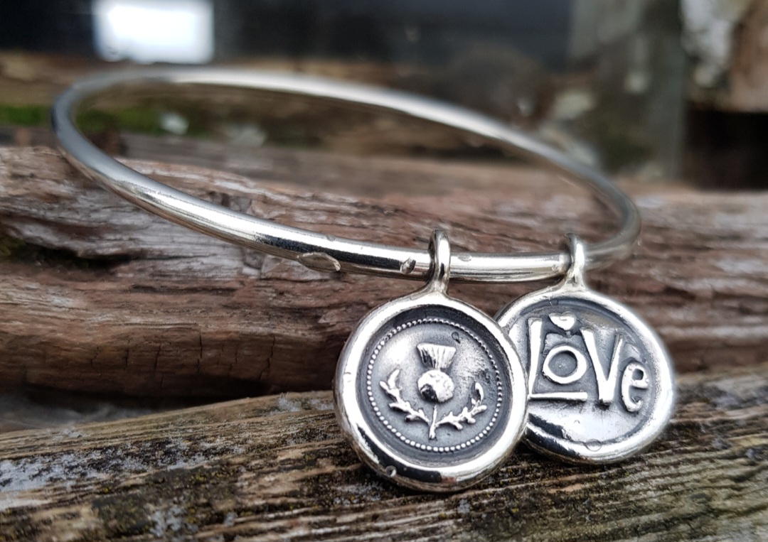 Love Scotland Charm Bangle