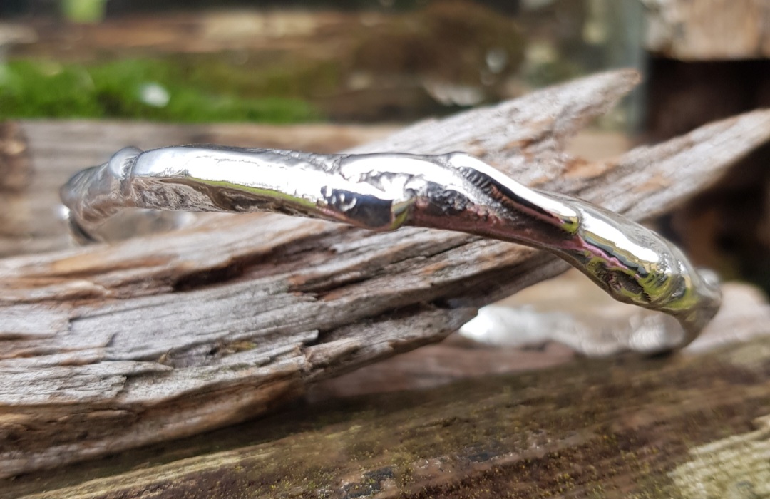 Chunky Molten Bangle - Medium - Image 2