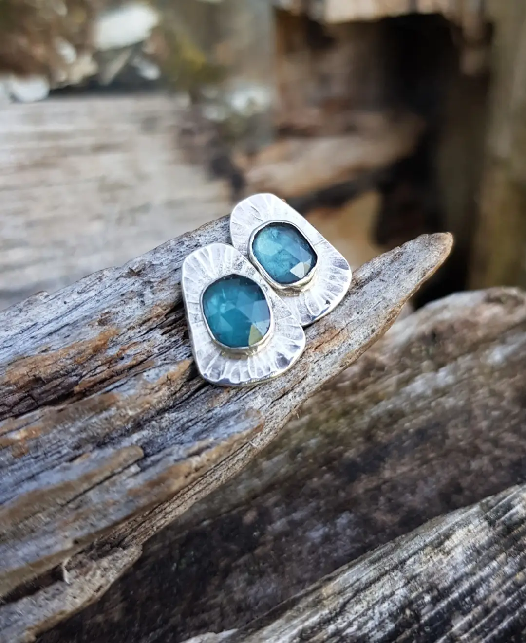 Kyanite Stud Earrings - Image 4