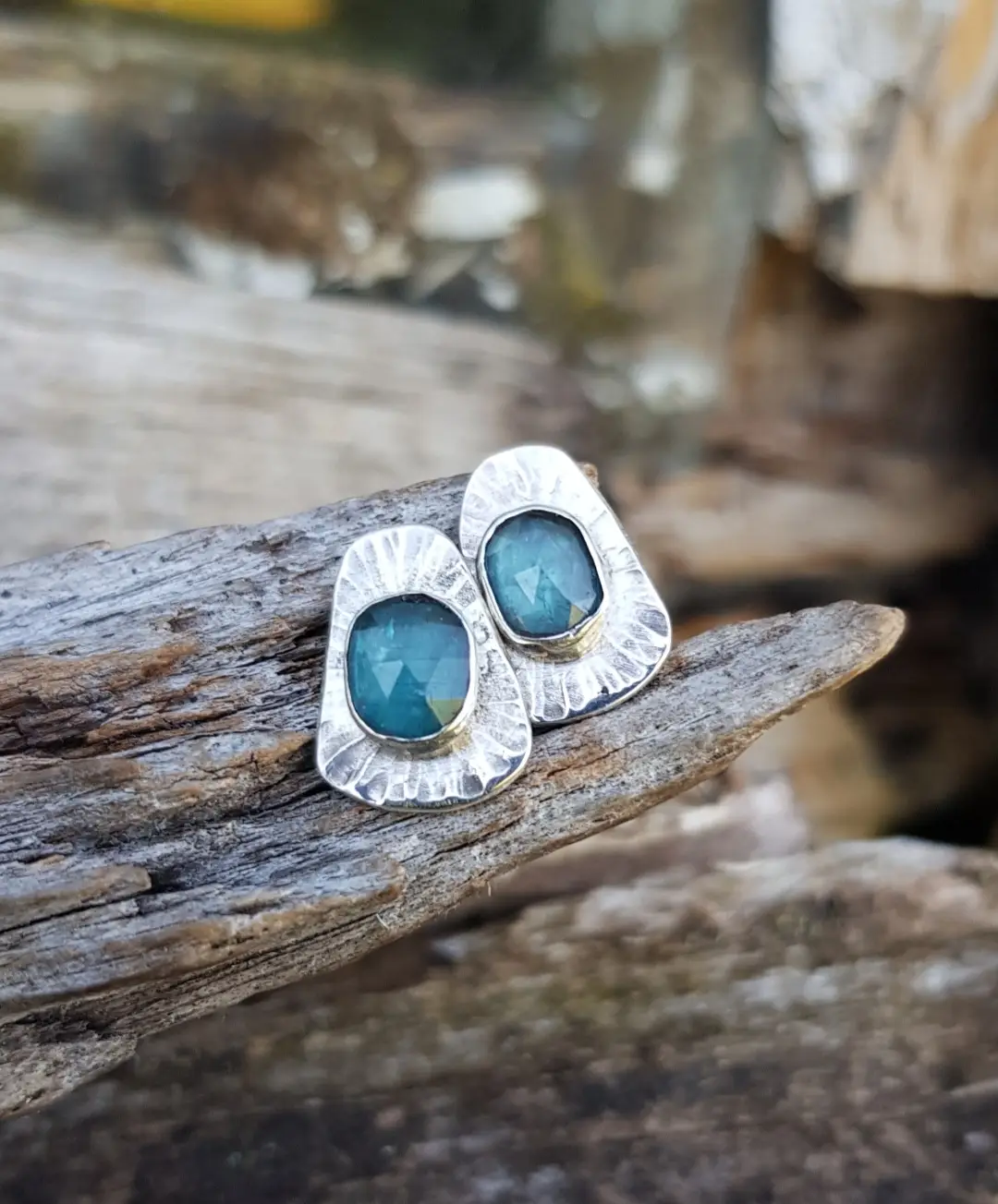 Kyanite Stud Earrings - Image 3