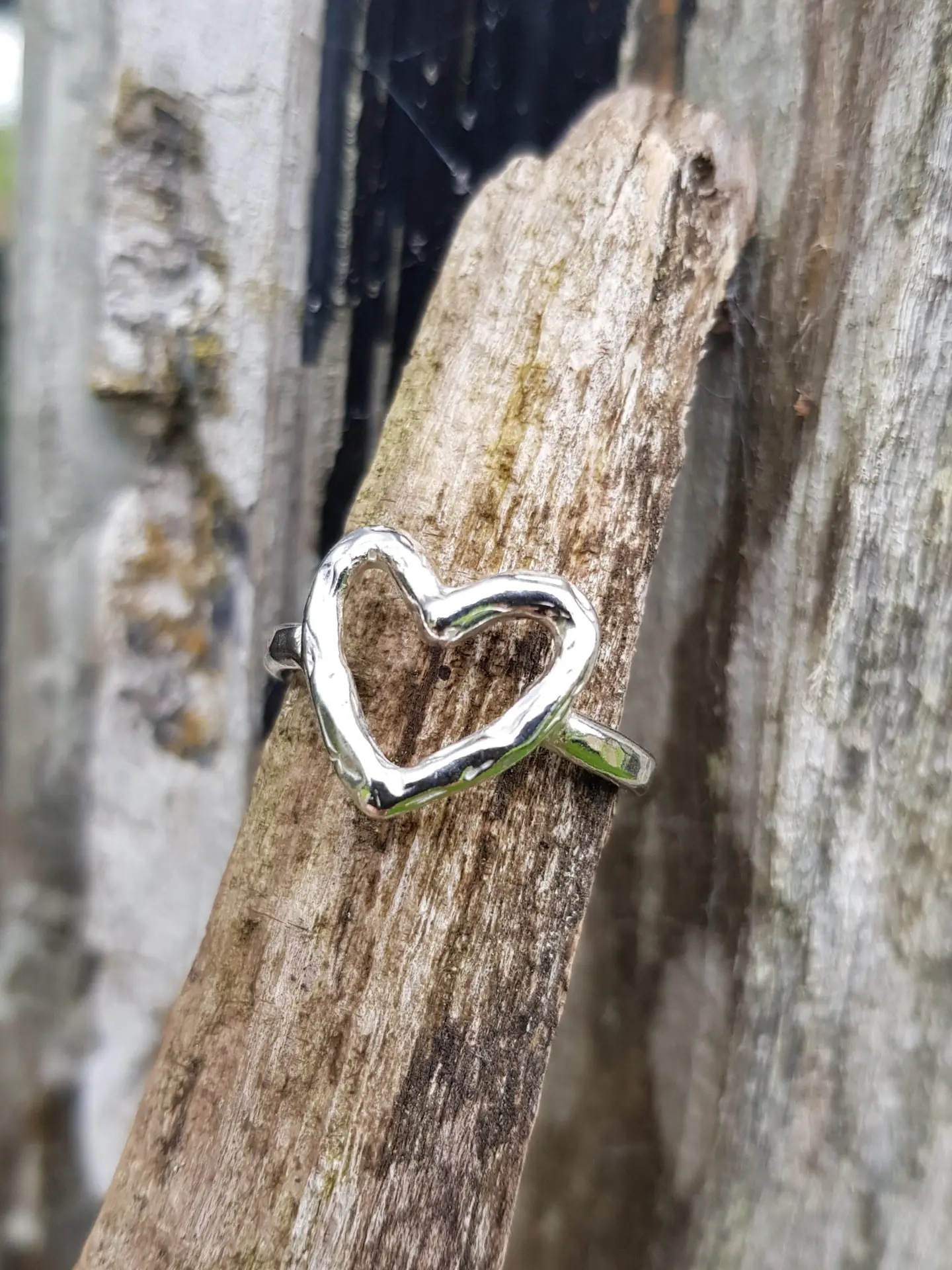 Open Heart Ring - Size P