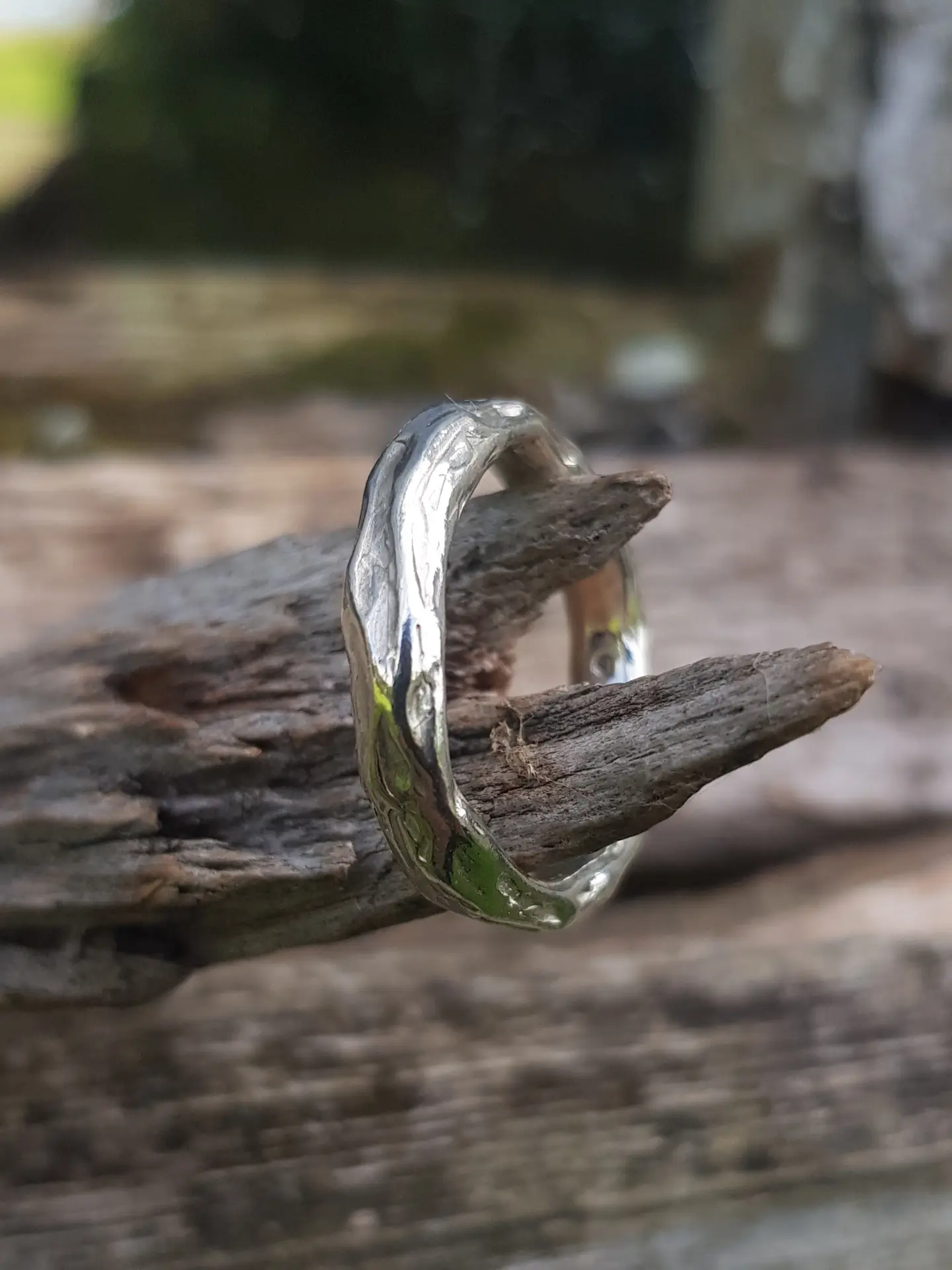 Chunky Molten Ring - Size Q