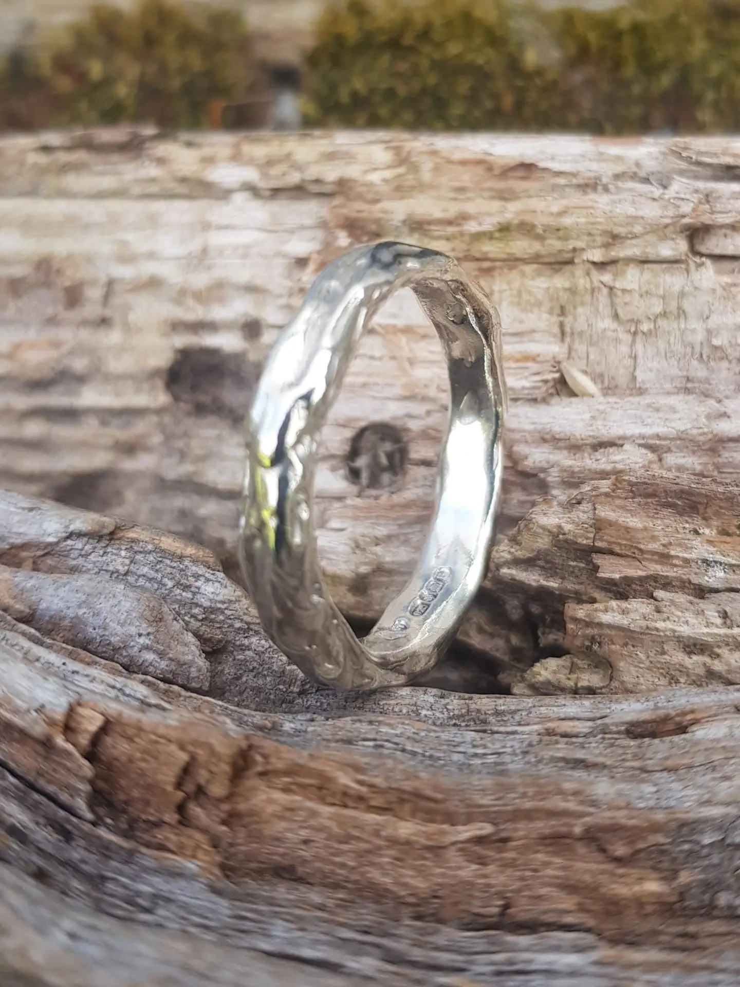 Chunky Molten Ring - Size Q - Image 2