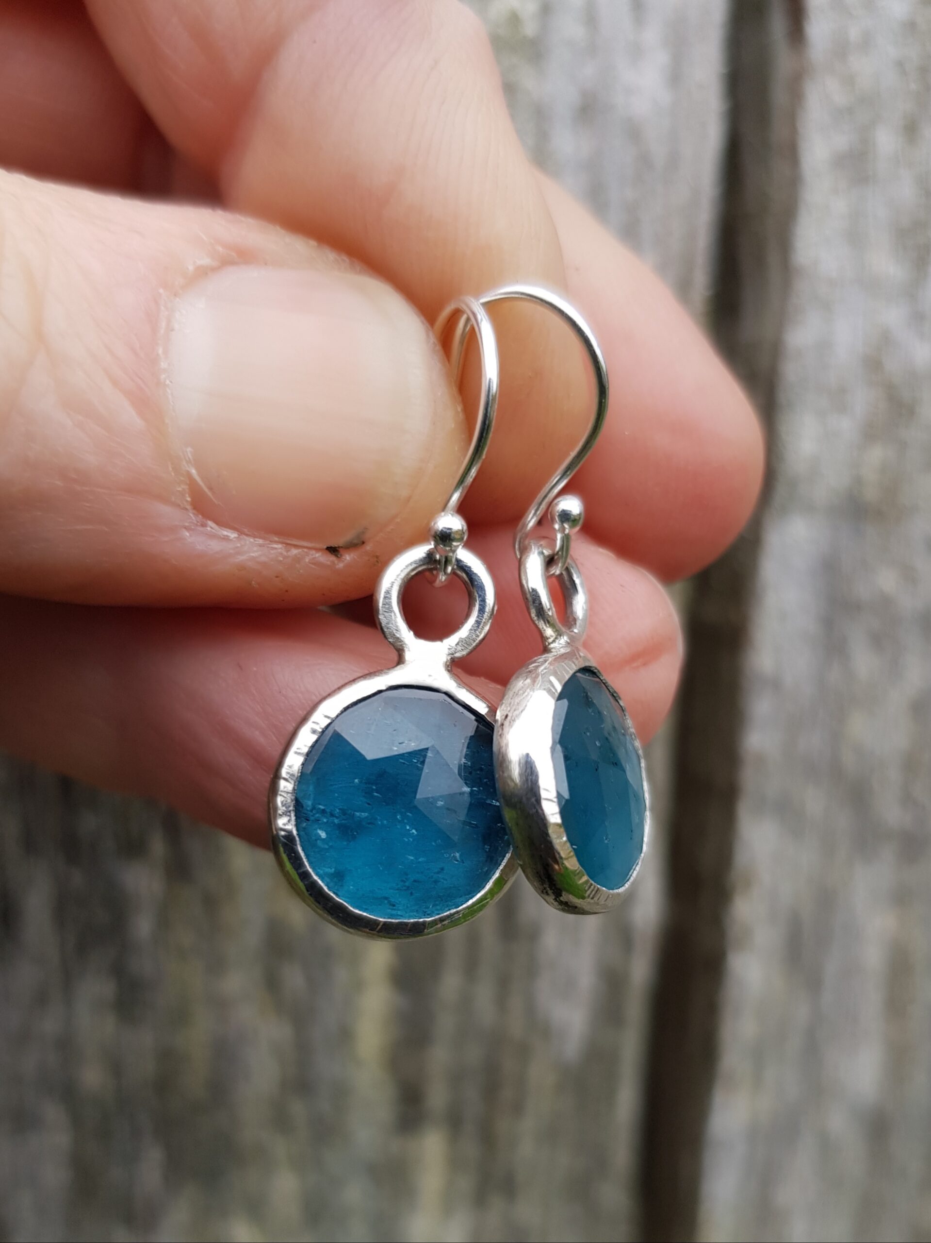 Teal Kyanite Drop Earrings - Image 4